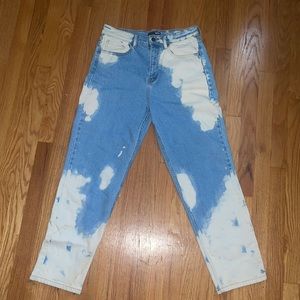 Fashion Nova Bleach Dye Jeans